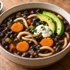 Spooky Black Bean BOO-dle Soup