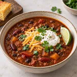 Stovetop Pumpkin Chili